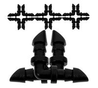 NIYANGLE 20 Pièces Système Goutte à Connecteur ABS Noir, Contrôle Précis | Connexion Sécurisée, Compatibilité Flexible, Installation Facile, Pièce D’arrosage pour Tuyau et Kit