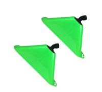 NIYANGLE 2pcs Couvercle de Tête D'arrosage Vert en Plastique Forme Éventail pour Pulvérisateur Électrique Protection Coupe-Vent, pour Arrosage de Jardin