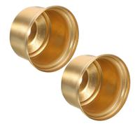 NIYANGLE 2pcs Embouts en Laiton pour Abat-jour Or, Douille de Lampe Ajustable et Facile à Remplacer, Accessoires pour Lampes Adaptés aux Chambres et Salons