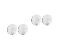 NIYANGLE 4 Pièces Crochet Magnétique pour Réfrigérateur en Abs, Blanc | Maintient Fermement, Ne Se Déforme Pas Facilement, Gain de Place, pour Serviettes et Accessoires