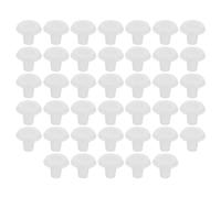 NIYANGLE 40 Pièces Bouchon de Rail de Store en Pom, Pièce Transparente | Accessoires pour Stores, Pièce Légère Résistante à L’usure, Réglage de Longueur, Lot Discret pour Rail Inférieur