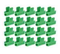 NIYANGLE 48 Pièces Pince de Serrage pour Plantes en Abs Vert Résistance aux Intempéries et Fixation Solide pour Film Plastique de Serrage Autour de Tube Pvc 7/16 Pouces pour Jardin