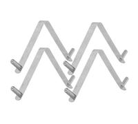 NIYANGLE Accessoire Piscine Extérieur Fête Estivale Brosse Aspirateur Piscine en Acier Inoxydable Pince Papillon Extensible Argenté pour Entretien Facile et Sécurisé