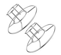 NIYANGLE Acier Inoxydable Grille à Poulet Cadre Stable Pliable, 2 Pièces | Rangement Pliant, Montage Simple, Format Argenté, pour Petite Dinde et Gélinotte