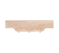 NIYANGLE Applique Ornementale en Bois Sculpté Style Européen pour Meuble | Bois Non Peint, Finition Douce sans Reflets, pour Portes D’armoire et Cadres Latéraux