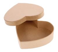 NIYANGLE Boîte de Cœur en Papier Kraft Beige Légère et Élégante, Coffret Présent Simple et Délicat pour Emballage de Dragées ou Rangement