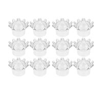 NIYANGLE Boîtes à Bonbons Décoratives en Plastique Ps Transparentes de Couronne, Lot de 12 Pièces pour Décoration de Table et Porte-présents de Fête