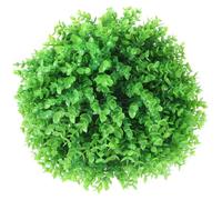 NIYANGLE Boule d'herbe Suspendue Artificielle en Plastique Vert Décorative et Ornementale pour Plafond, pour Décoration Rustique Intérieure et Extérieure