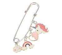 NIYANGLE Broche Femme en Alliage de Zinc Pendentif Dessin Animé de Cœur, Épingle Décorative pour Vêtements et Paquet, Réglable, Adaptée pour Usage Bureau