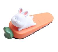 NIYANGLE Butoir de Porte Cale-porte Protection Anti-collision Bruit en Vinyle de Lapin Mignon pour Appartement et Bureau
