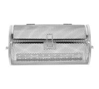 NIYANGLE Cage Barbecue INOX Rotative pour Cuisson Uniforme Cuisine | Acier Inoxydable Argenté, Usage Familial et Rôtissage au Four, pour Viandes et Pêches Tranchées