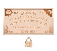 NIYANGLE Calendrier Compte à Rebours Interactif en Bois Mural pour Halloween Magnétique Décoration Solide pour Fêtes et Décorations Murales de Vacances