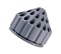 NIYANGLE Case de Rangement pour Têtes de Meulage Boîte Organisation pour Forets Compartiments Plateau Tournant Support pour Ponceuse à Ongles Boîte de Stockage pour Outils