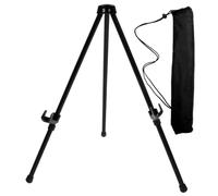 NIYANGLE Chevalet D'exposition Pliable en Métal Noir 2pcs pour Peinture et Photos Structure Trépied, Résistant à L'usure, pour Bureau et Espace de Travail