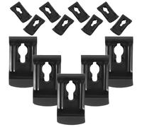 NIYANGLE Clip de Ceinture en Acier Nickelé Noir 20 Pièces pour Ruban à Mesurer Résistant la Corrosion L'abrasion, pour Installation de Tuyauterie et Rénovation Domiciliaire
