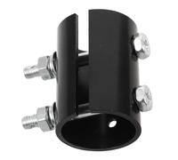 NIYANGLE Connecteur de Tige D'extension pour Ventilateur de Plafond en Acier Noir, Compatible Camping, Offrant un Contact Électrique Stable Large Compatibilité pour Usage Domestique