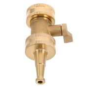 NIYANGLE Connecteur de Tuyau D'arrosage en Cuivre avec Vanne à Bille, Interrupteur Pratique et Débit d'eau Réglable pour Irrigation de Jardin et Entretien de Pelouse