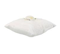 NIYANGLE Coussin Porte-alliances en Dentelle Blanc Design Floral Élégant, Tissu Doux et Rembourrage Coton PP, pour Cérémonie de Mariage Rustique ou Plage
