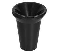 NIYANGLE Crachoir Vin Noir en Plastique PP Rond, Seau à Glaçons Multifonctionnel Surface Lisse Délicate, pour Bars et Dégustations à Domicile