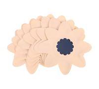NIYANGLE Ensemble de 16 Assiettes Jetables en Papier Beige Forme Fleur pour Fête D'anniversaire, Pratique et Élégant, Décoration de Table Originale