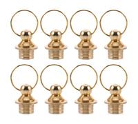 NIYANGLE Ensemble de 8 Couvercles Décoratifs en Laiton pour Bouteilles en Calebasse, Finition Élégante, Artisanat Précis, Maison Voyage