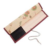 NIYANGLE Étui À Pinceaux Enroulable en Bambou 9 Emplacements Sac À Pinceaux Léger pour Aquarelle Calligraphie Marqueurs Et Outils De Peinture Format Portable pour Atelier Et Déplacement