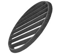 NIYANGLE Grille de Cuisson Ronde en Fonte Noire 25cm pour Barbecue et Cheminée, Accessoire de Remplacement Robuste sans Bavure, pour Barbecue en Plein Air