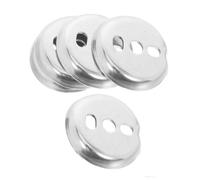 NIYANGLE Kit de 5 Plaques de Base Rondes en Acier Inoxydable pour Barre Serviette Salle de Bain, Stabilité Renforcée et Protection les Rayures