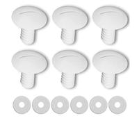 NIYANGLE Kit de Vis de Moyeu pour Lave-Roues de Piscine C55 C-55 | Pièces de Remplacement 180/280, Plastique Abs Pc, Lot de Set, Blanc