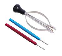 NIYANGLE Kit Outil Montre 3 Extracteurs d’Aiguilles Antidérapants, Pinceur d’Aiguilles, pour Retirer et Presser Aiguilles, Réparation Horlogerie