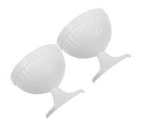 NIYANGLE Lot de 2 Jardinières Murales Demi-vases en Plastique Rustique Forme Urne, Décoration Murale Vintage pour Balcon et Intérieur, Pots de Fleurs Suspendus pour Plantes
