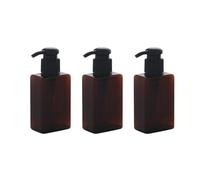 NIYANGLE Lot de 3 Bouteilles Distributeur de Shampoing en Plastique PP Réutilisables Pompe à Main, Format 150 ML, Portable pour Voyage en Salle de Bain