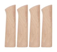 NIYANGLE Lot de 4 Poignées de Couteau en Bois pour Sashimi Cuisine, Design Ergonomique, Manche de Rechange Rustique pour Ustensiles Cuisine