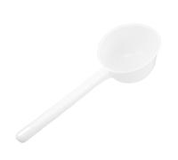 NIYANGLE Louche à Eau Polyvalente en PP avec Manche Long - Capacité 1L - Adaptée aux Salles de Bain et Usage Ménager - Louche Blanche avec Bec Anti-Éclaboussures
