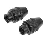 NIYANGLE Mandrin sans Clé 2 Pièces pour Mini Perceuse Électrique, Alliage Noir, Maintien 0,4-3,2mm, Performance Stable, Adapté pour Bureaux et Voiture