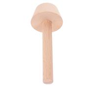 NIYANGLE Moule à Tartelettes aux Œufs en Bois Poussoir Manuel Surface Lisse Polyvalent pour Pâtisserie Maison Cuisson Taille L