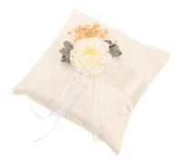 NIYANGLE Oreiller pour Mariage Élégant en Tissu Coussin Porte-alliances Créatif, Accessoire Photo pour Cérémonie et Fête de Mariage