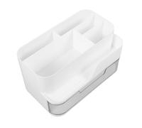 NIYANGLE Organisateur de Chambre Multifonction Grand Tiroir de Rangement, Boîte à Cosmétiques en Plastique Blanc, Compartiments Pratiques pour Garder le Bureau Propre et Optimiser L'espace