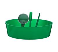 NIYANGLE Outil de Tamisage pour Jardin en PP Vert, Set de 1 Bac à Tamiser Le Sol Facile à Nettoyer, pour Petit Jardin et Activité de Plantation