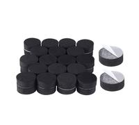 NIYANGLE Patins Ronds pour Pots de Fleurs 48 Pcs Eva Noirs Auto-adhésifs | Résistants aux Chocs, Gardent le Pot Respirant, Forme Ronde Créative pour Objets Décoratifs