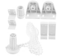 NIYANGLE Pièces Détachées pour Volets Roulants 17mm, Chaîne Perles 1, 8 M | Abs Blanc, Crochets Réglables Inclus, Montage Simple, Finition Soignée
