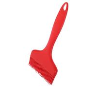 NIYANGLE Pinceau à Badigeonner Large en Silicone et Nylon Rouge Cuisine