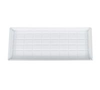 NIYANGLE Plateau Blanc en Plastique Épaissi en Résine pour Plantes | Plaque de Drainage Rectangulaire, Fond Antidérapant, Réserve D’eau, Balcon et Jardin