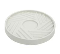 NIYANGLE Plateau Rond pour Pot de Fleurs à Roulettes, Pp Titane