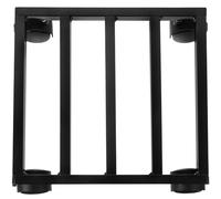 NIYANGLE Plateau Roulant pour Plantes en Fer 25 CM avec Base Carrée et roulettes Résistantes Support pour Pots Lourds en Intérieur et Extérieur
