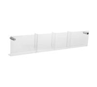 NIYANGLE Présentoir Mural pour Organisation Rapide avec 4 Compartiments en Acrylique Transparent Support Multifonction pour Brochures et Flyers au Bureau la Maison
