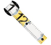 NIYANGLE Règle de Mesure pour Poissons en PVC Jaune 1,4 Mètre, Outil de Pêche Pliable Précis et Facile à Entretenir, Accessoire Pêche en Plein Air