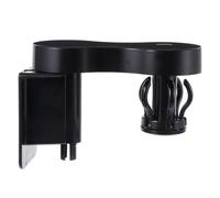 NIYANGLE Support de Rangement Mural Rotatif Noir Cuisine et Salle à Manger | ABS Pc, Format Compact Pratique, Étagère Suspendue pour Ustensiles, Usage Quotidien à Domicile