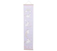NIYANGLE Toise Murale pour Garçon et Filles en Toile 30X142 CM, Décoration Murale Chambre Garçon et Filles, Tableau de Croissance à Suspendre, Thème Licorne Violet, Matériau Robuste et Non
