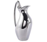 NIYANGLE Vase en Céramique Argenté de Pichet Créatif, Compact Finition, pour Décoration Salon ou Bureau